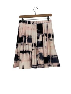 Cynthia Rowley Womens Blue Pink Pleated Skirt with Pockets Size Small